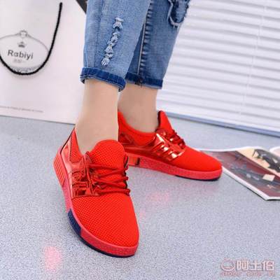 2016秋季新款爆米花女鞋 时尚休闲小红鞋，三色板鞋尽显潮流风采